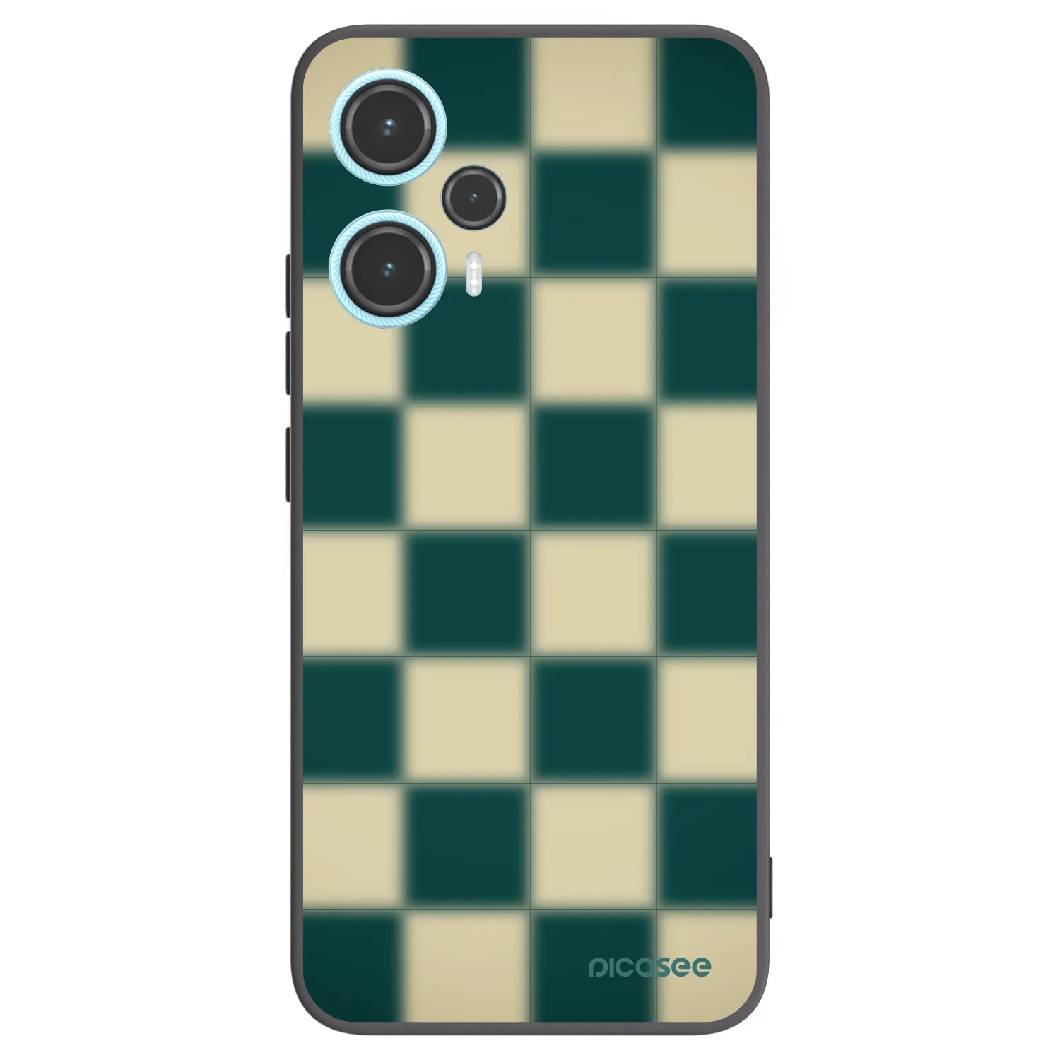 Picasee silikónový čierny obal pre Xiaomi Poco F5 - Shadow Chess