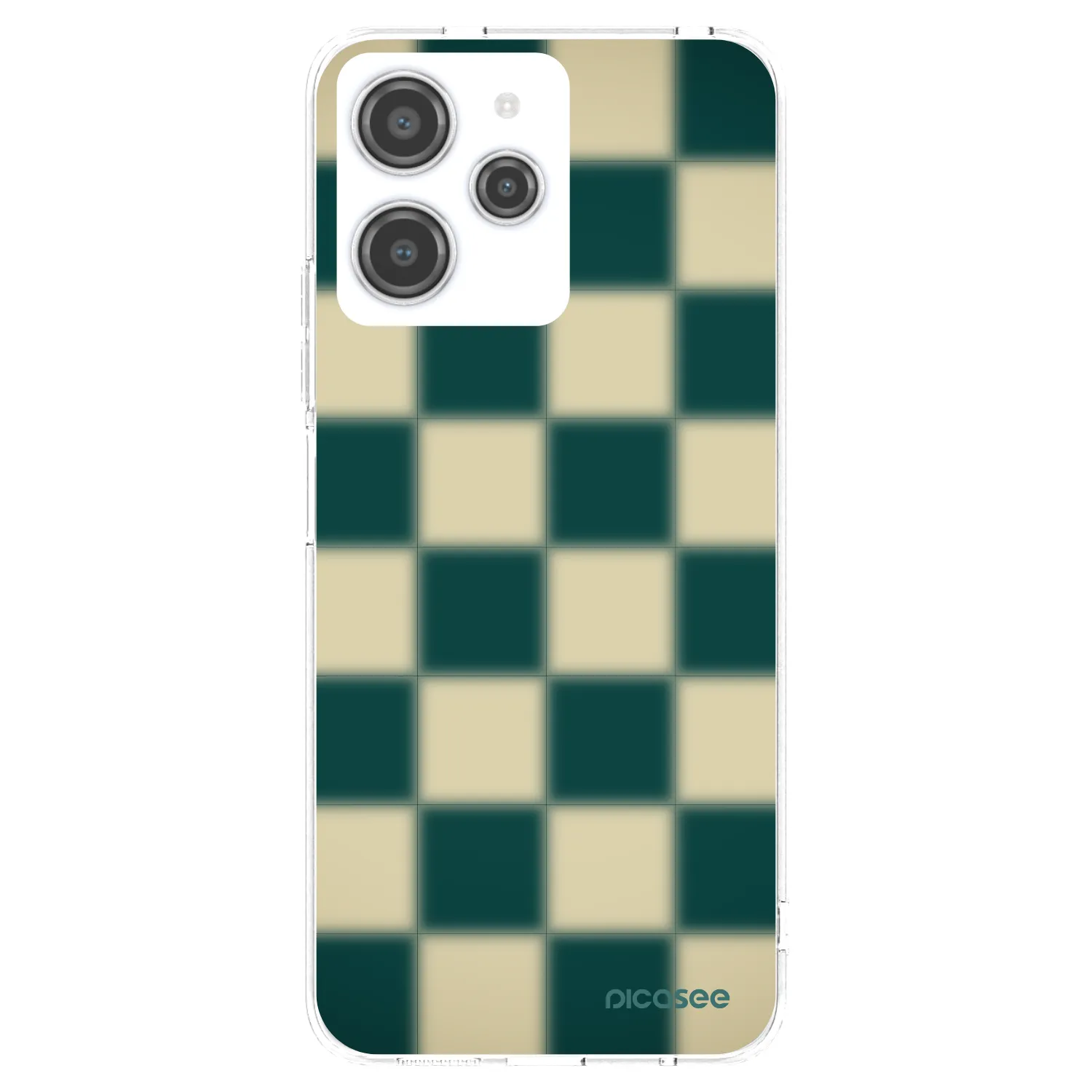 Silikónový prehľadný obal pre Xiaomi Redmi 12 4G - Shadow Chess