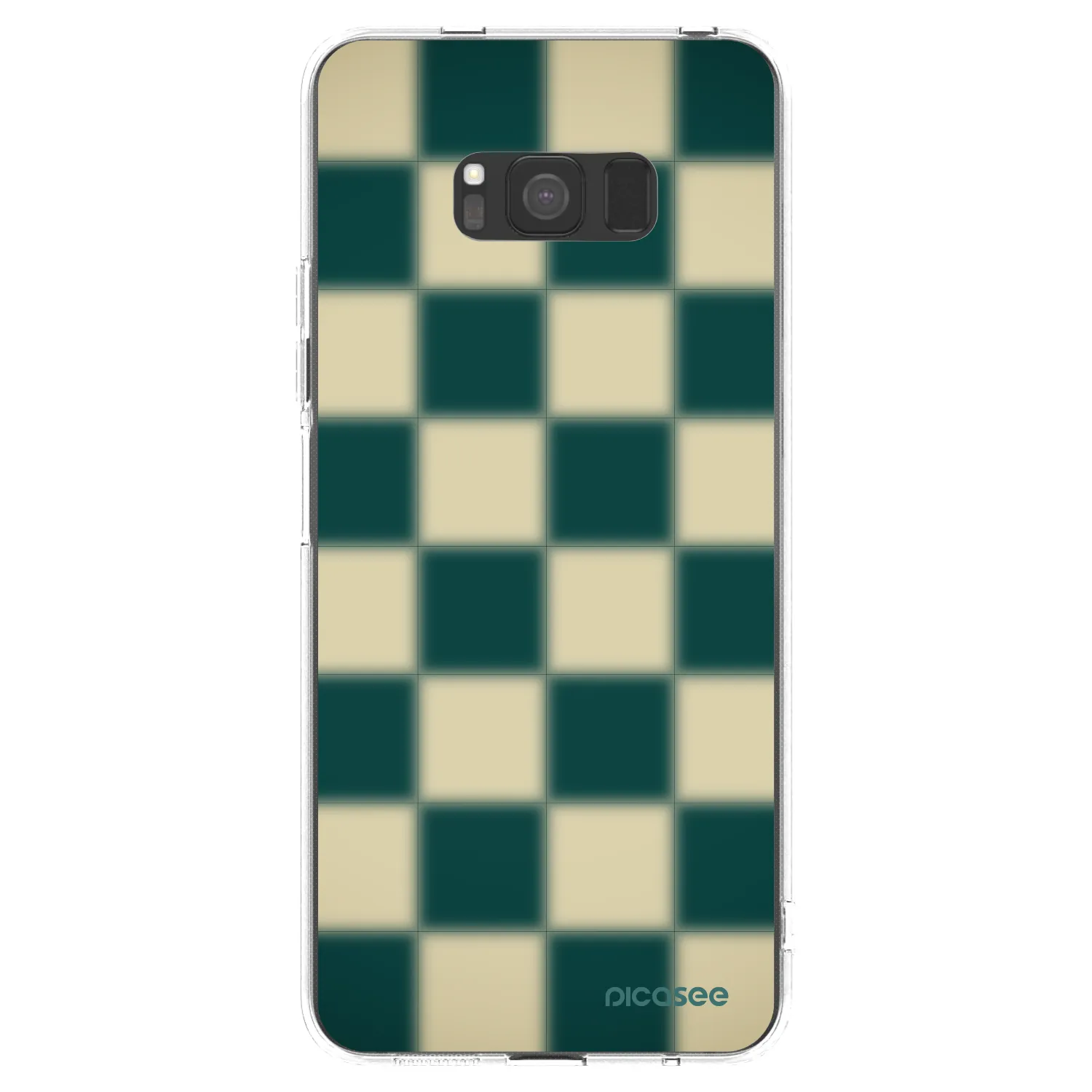 Picasee silikónový prehľadný obal pre Samsung Galaxy S8 G950F - Shadow Chess