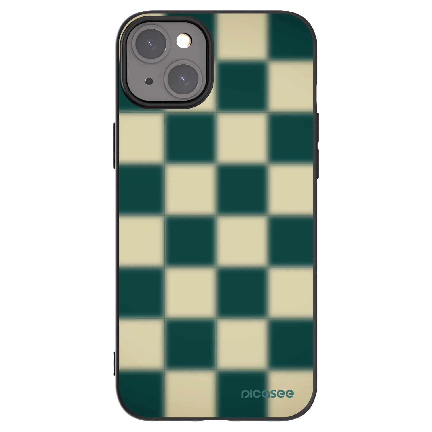Picasee silikónový čierny obal pre Apple iPhone 15 Plus - Shadow Chess
