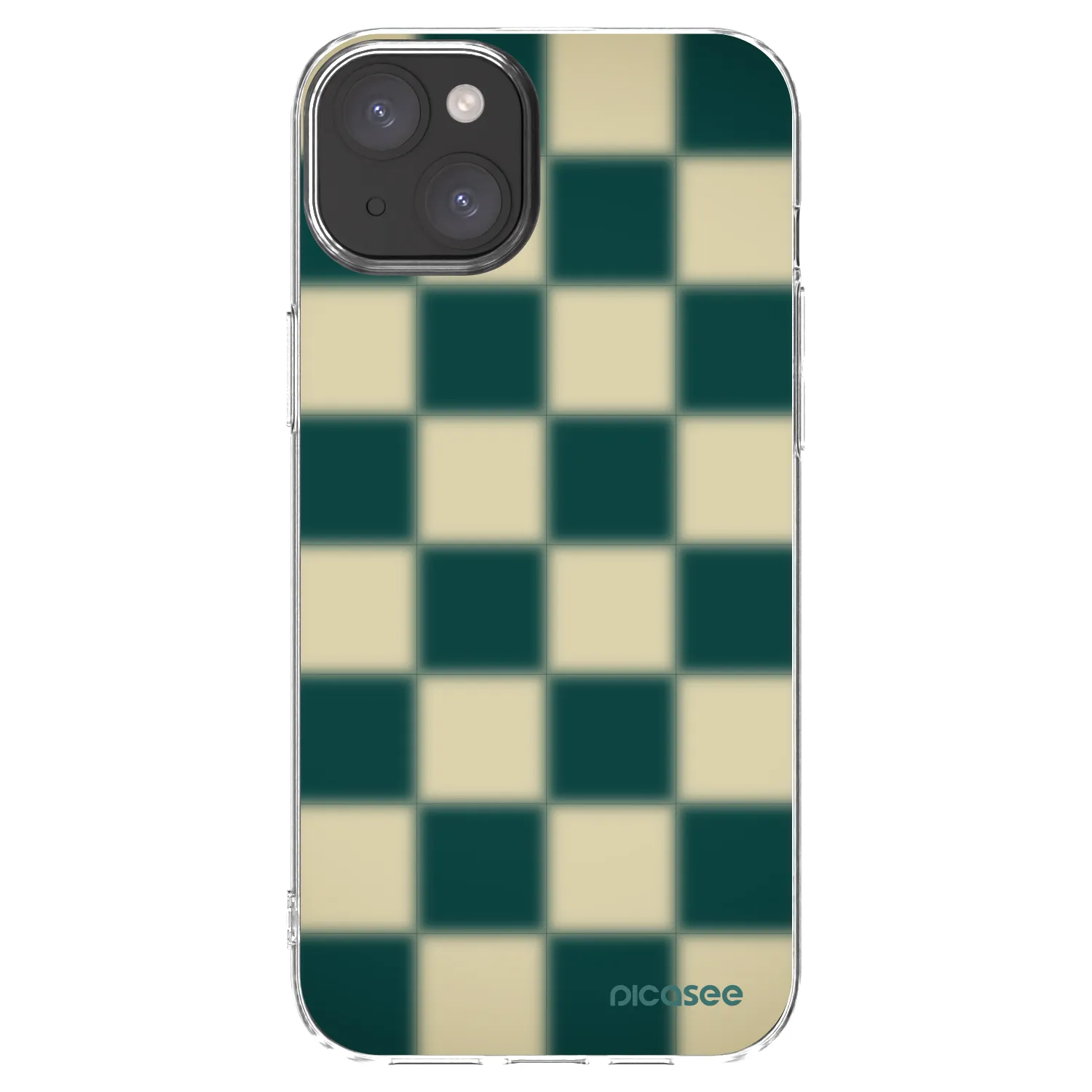 Picasee silikónový prehľadný obal pre Apple iPhone 15 Plus - Shadow Chess