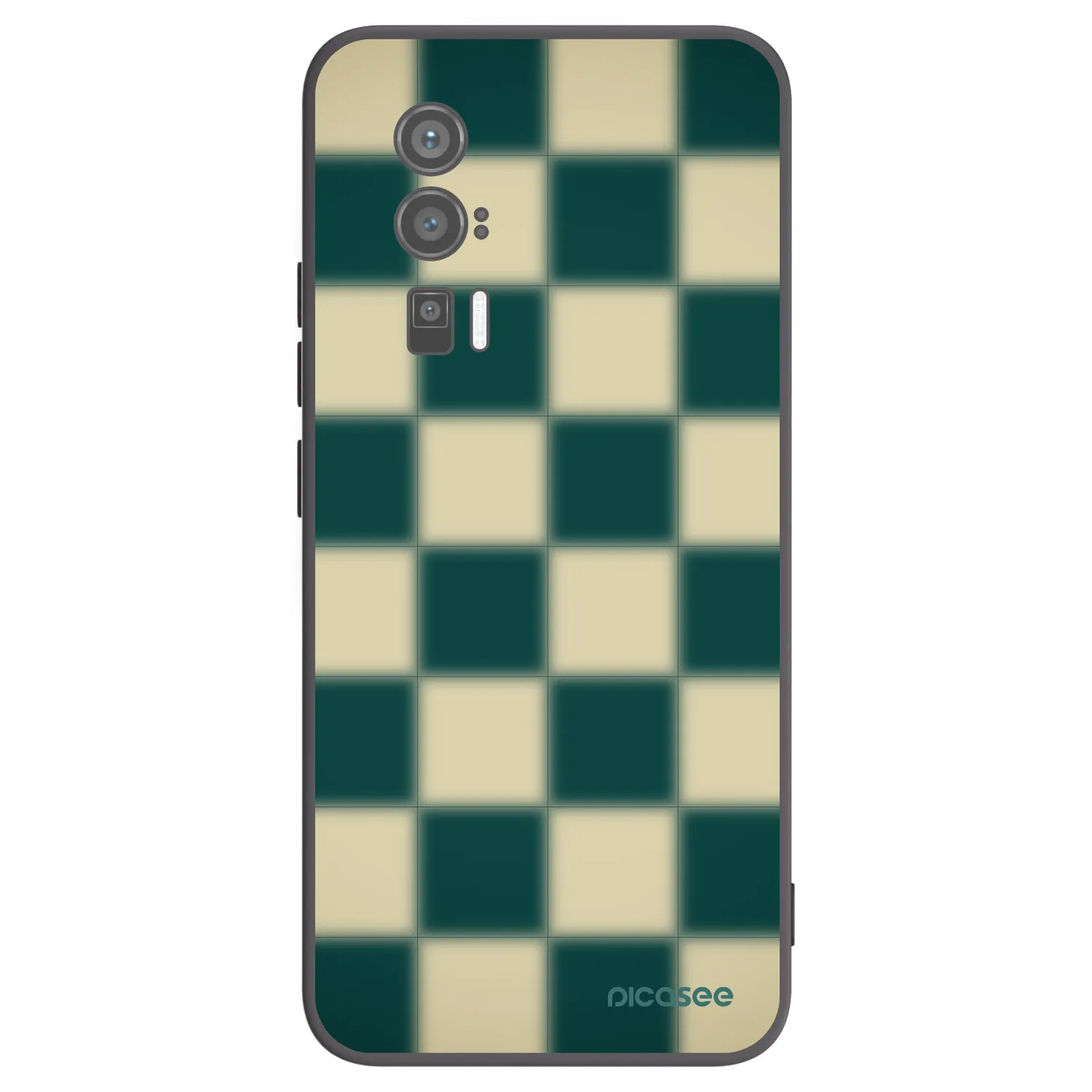 Picasee silikónový čierny obal pre Xiaomi Poco F5 Pro 5G - Shadow Chess
