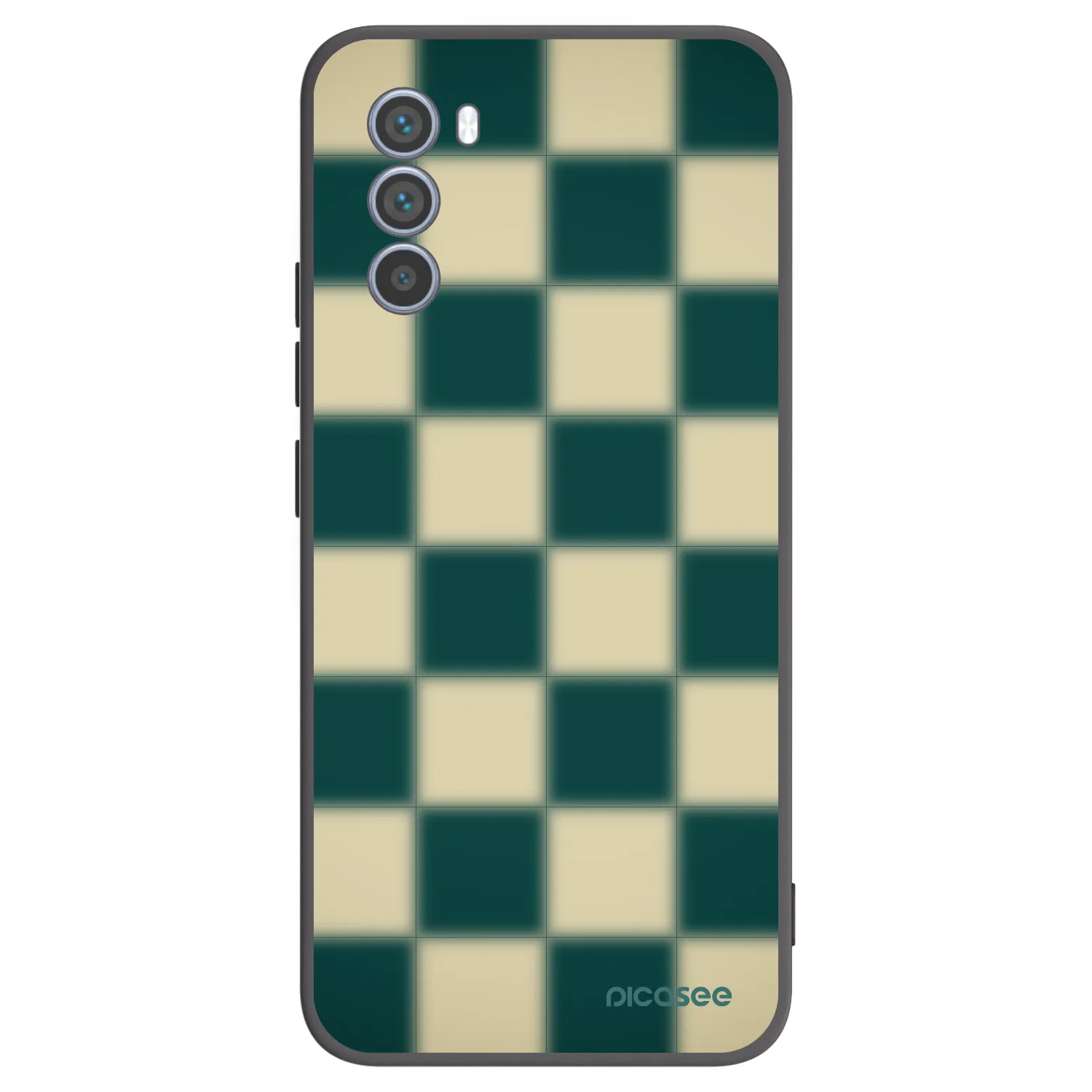 Picasee silikónový čierny obal pre Motorola Moto G62 - Shadow Chess