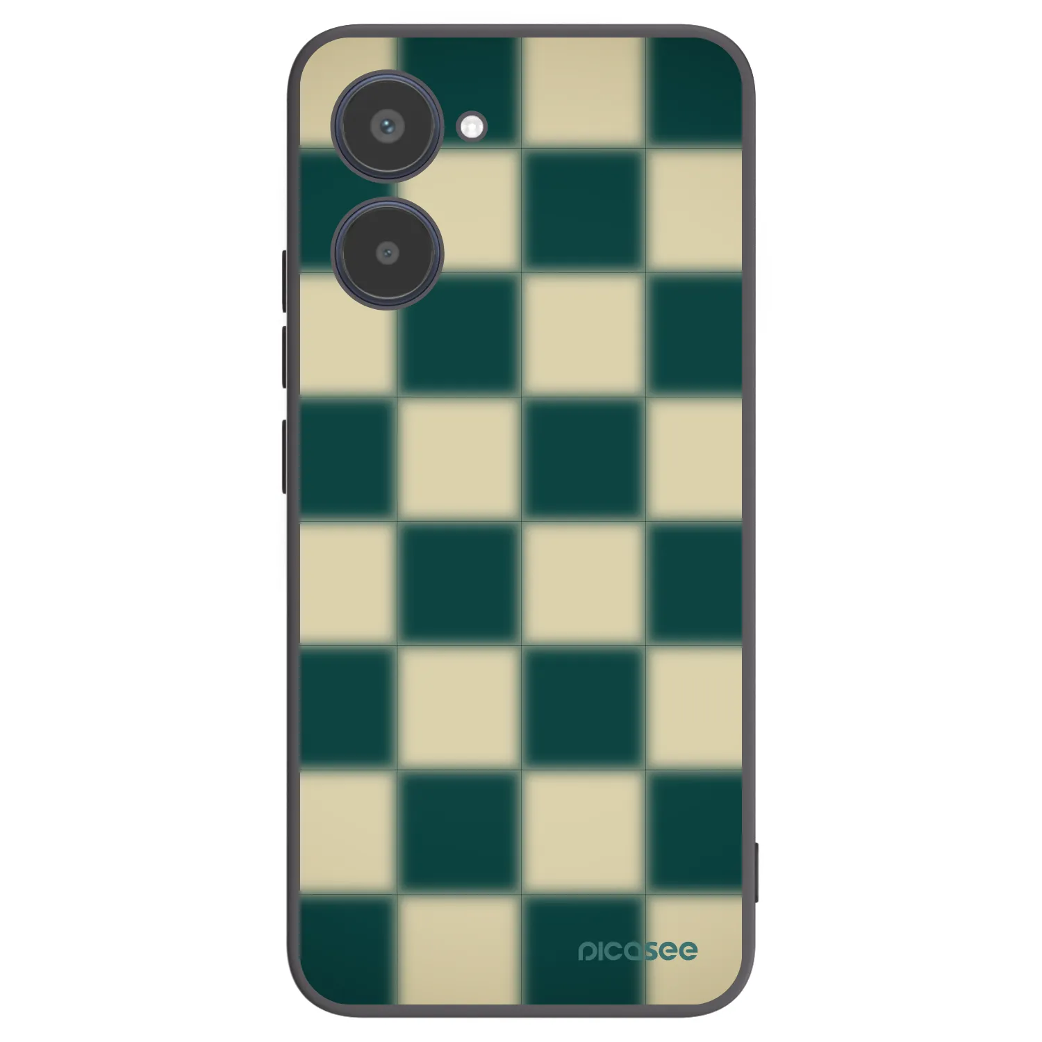 Picasee silikónový čierny obal pre Realme 10 4G - Shadow Chess