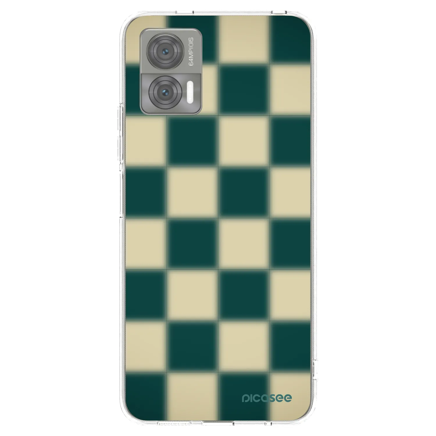 Picasee silikónový prehľadný obal pre Motorola Edge 30 Neo - Shadow Chess