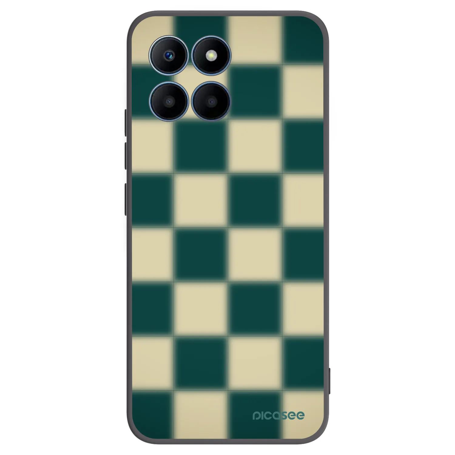 Picasee silikónový čierny obal pre Honor 70 Lite - Shadow Chess