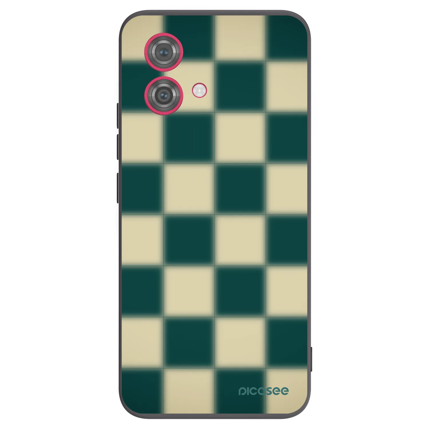 Silikónový čierny obal pre Motorola Moto G84 5G - Shadow Chess