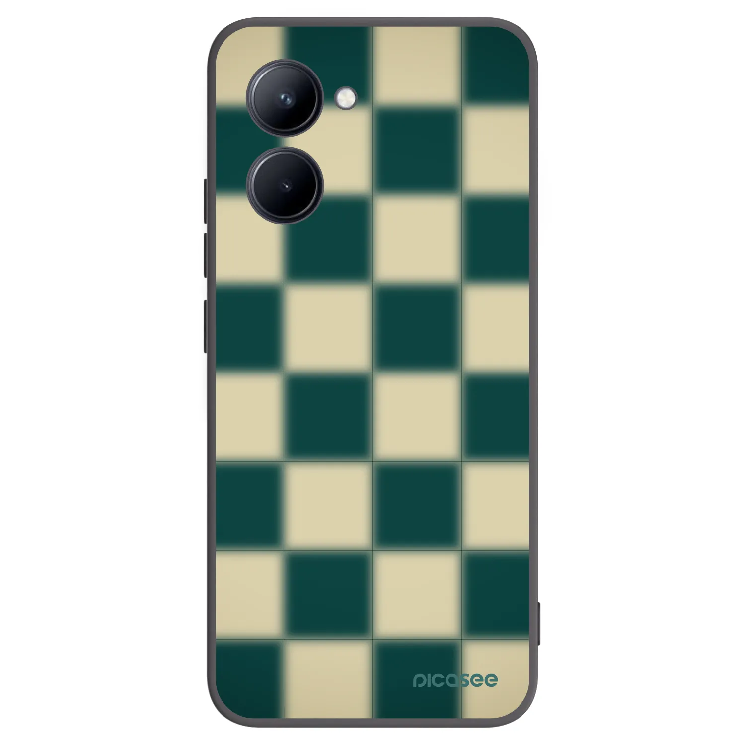 Picasee silikónový čierny obal pre Realme C33 (2023) - Shadow Chess