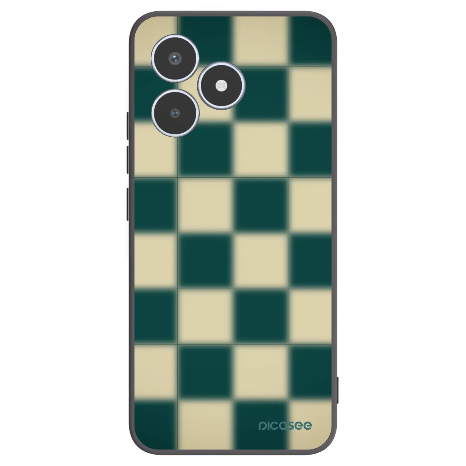 Picasee silikónový čierny obal pre Realme C53 - Shadow Chess