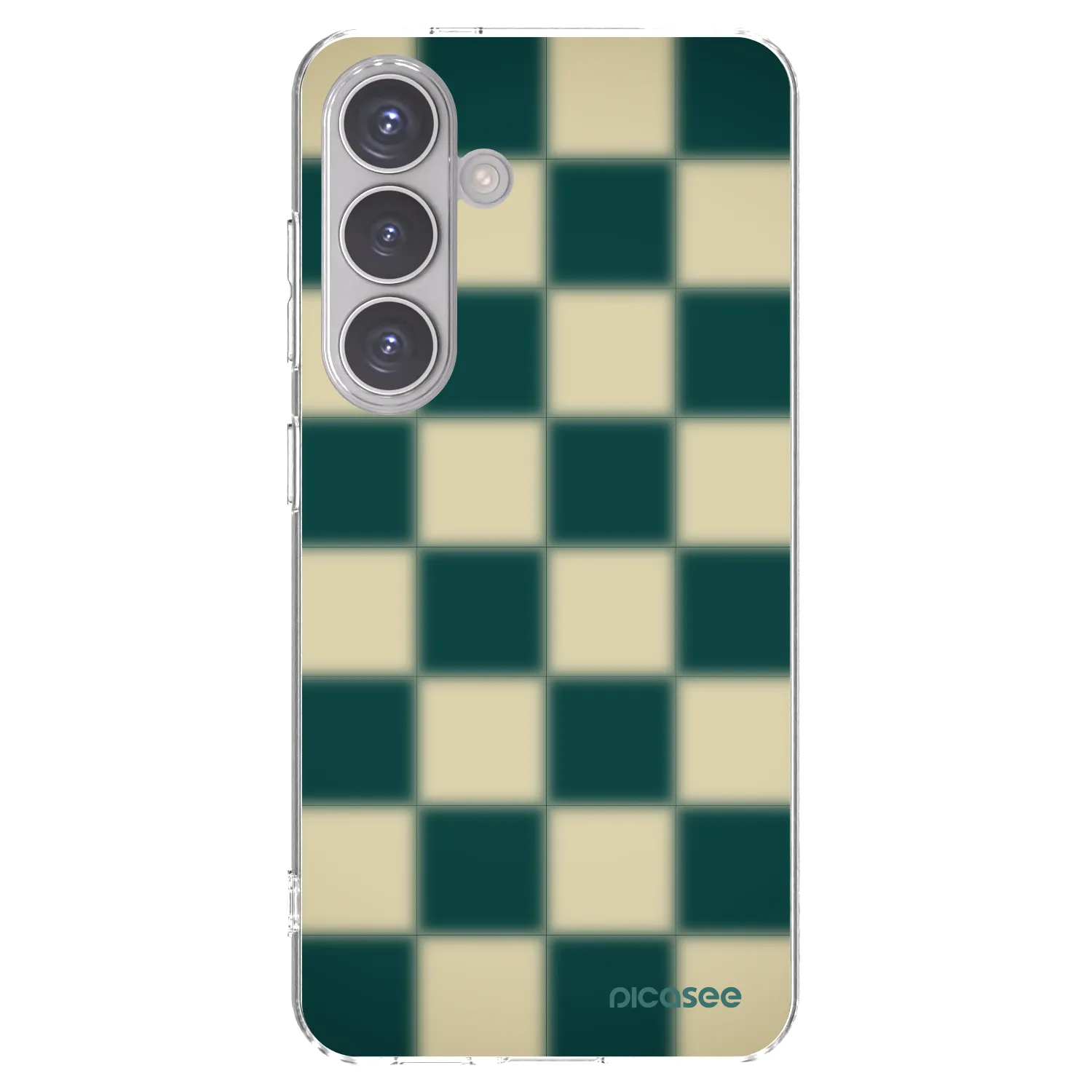 Picasee silikónový prehľadný obal pre Samsung Galaxy S24 S921B 5G - Shadow Chess