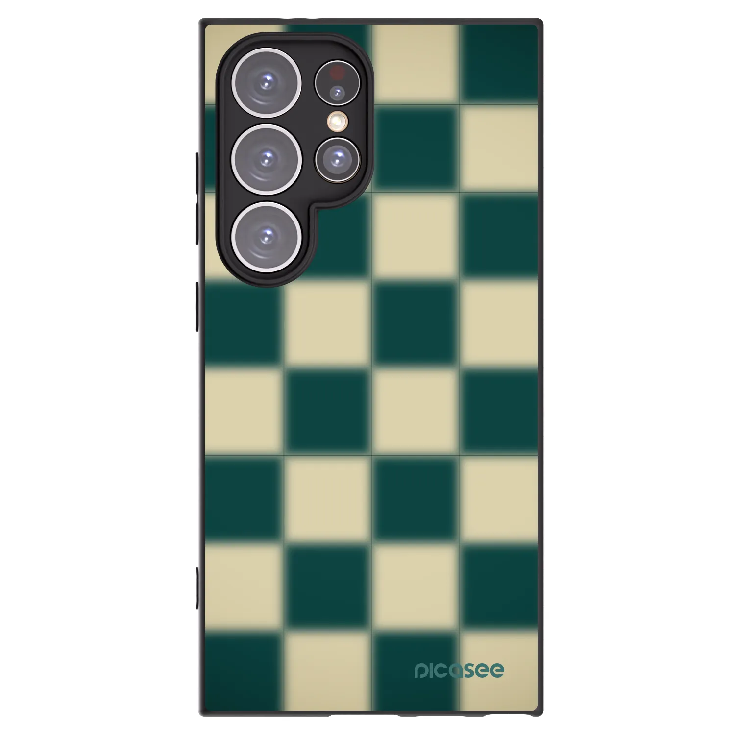 Silikónový čierny obal pre Samsung Galaxy S24 Ultra S928B 5G - Shadow Chess
