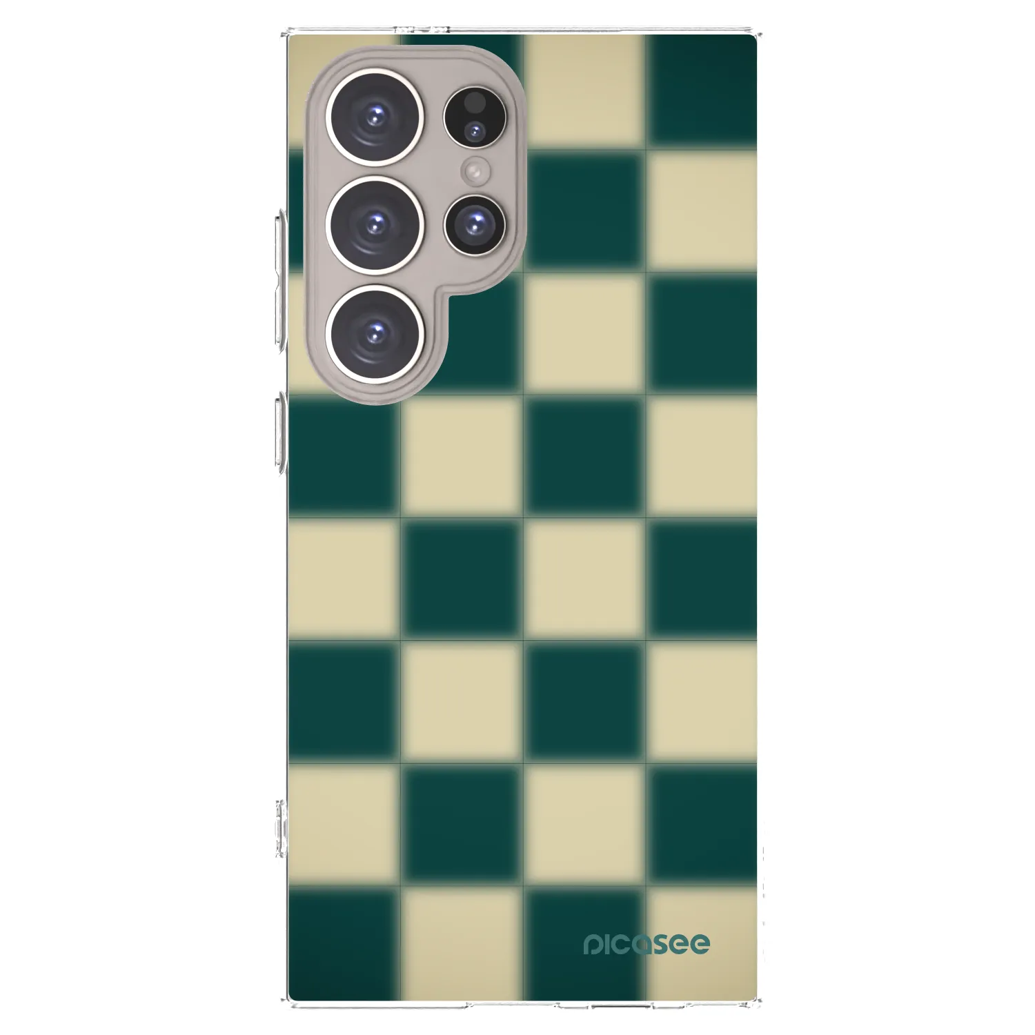 Picasee silikónový prehľadný obal pre Samsung Galaxy S24 Ultra S928B 5G - Shadow Chess