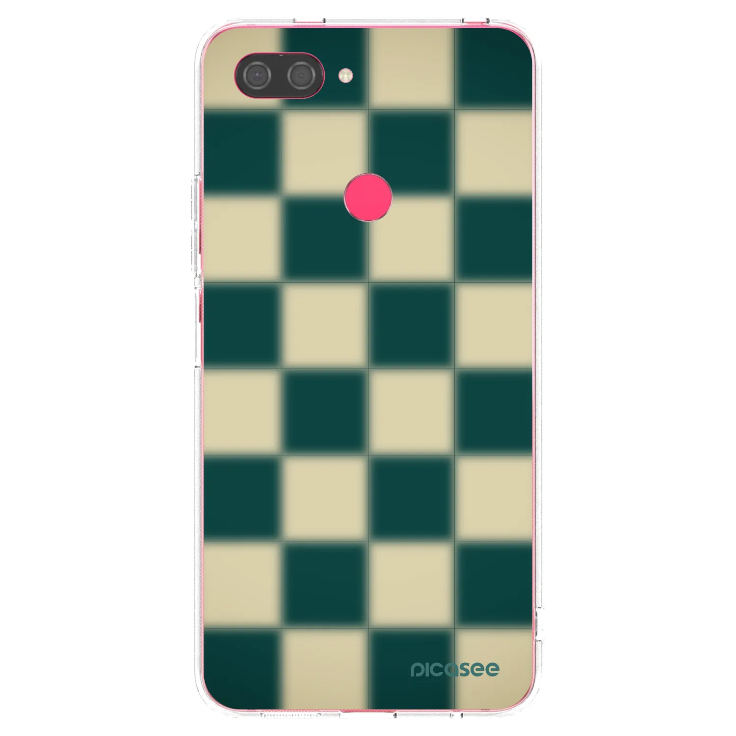 Picasee silikónový prehľadný obal pre Xiaomi Mi 8 Lite - Shadow Chess