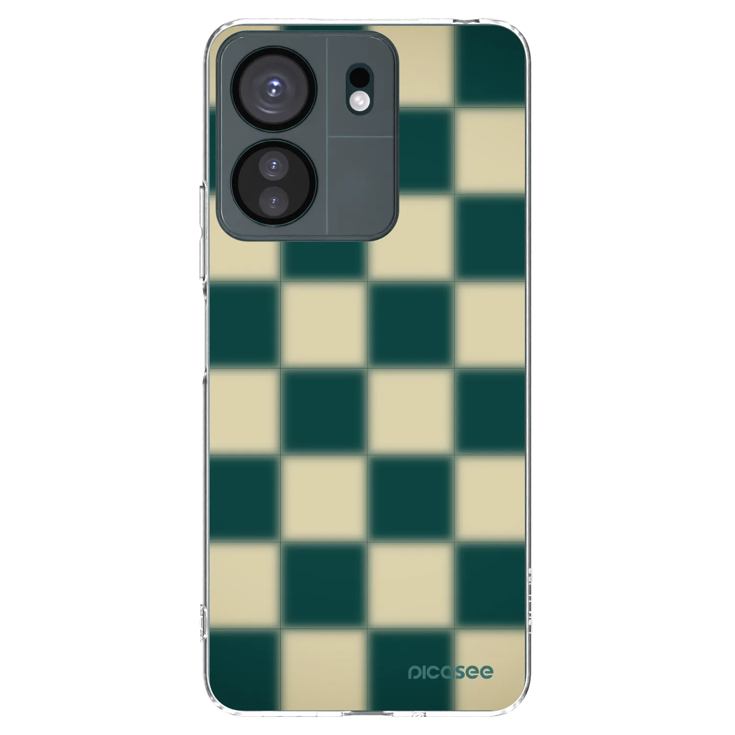 Silikónový prehľadný obal pre Xiaomi Redmi 13C 4G - Shadow Chess