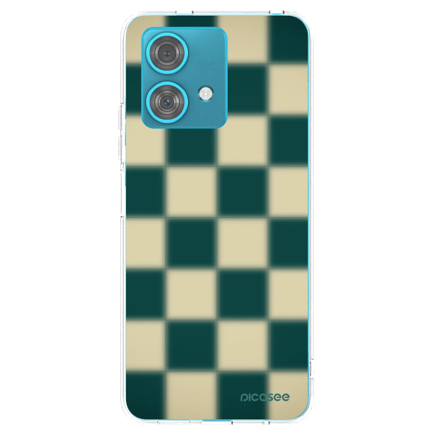 Picasee silikónový prehľadný obal pre Motorola Edge 40 Neo - Shadow Chess