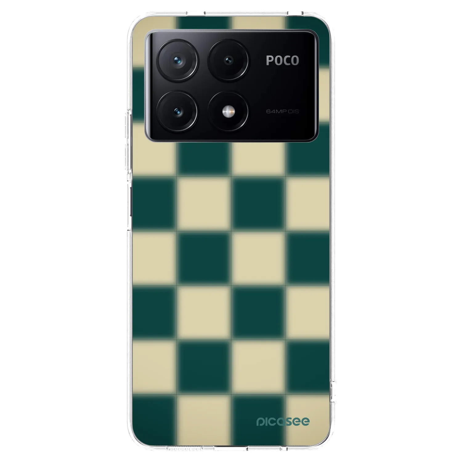 Picasee silikónový prehľadný obal pre Xiaomi Poco X6 Pro - Shadow Chess