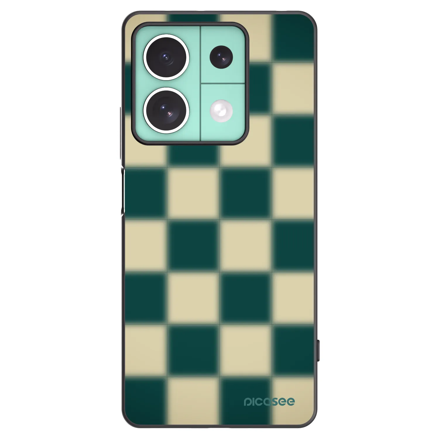 Picasee silikónový čierny obal pre Xiaomi Redmi Note 13 5G - Shadow Chess