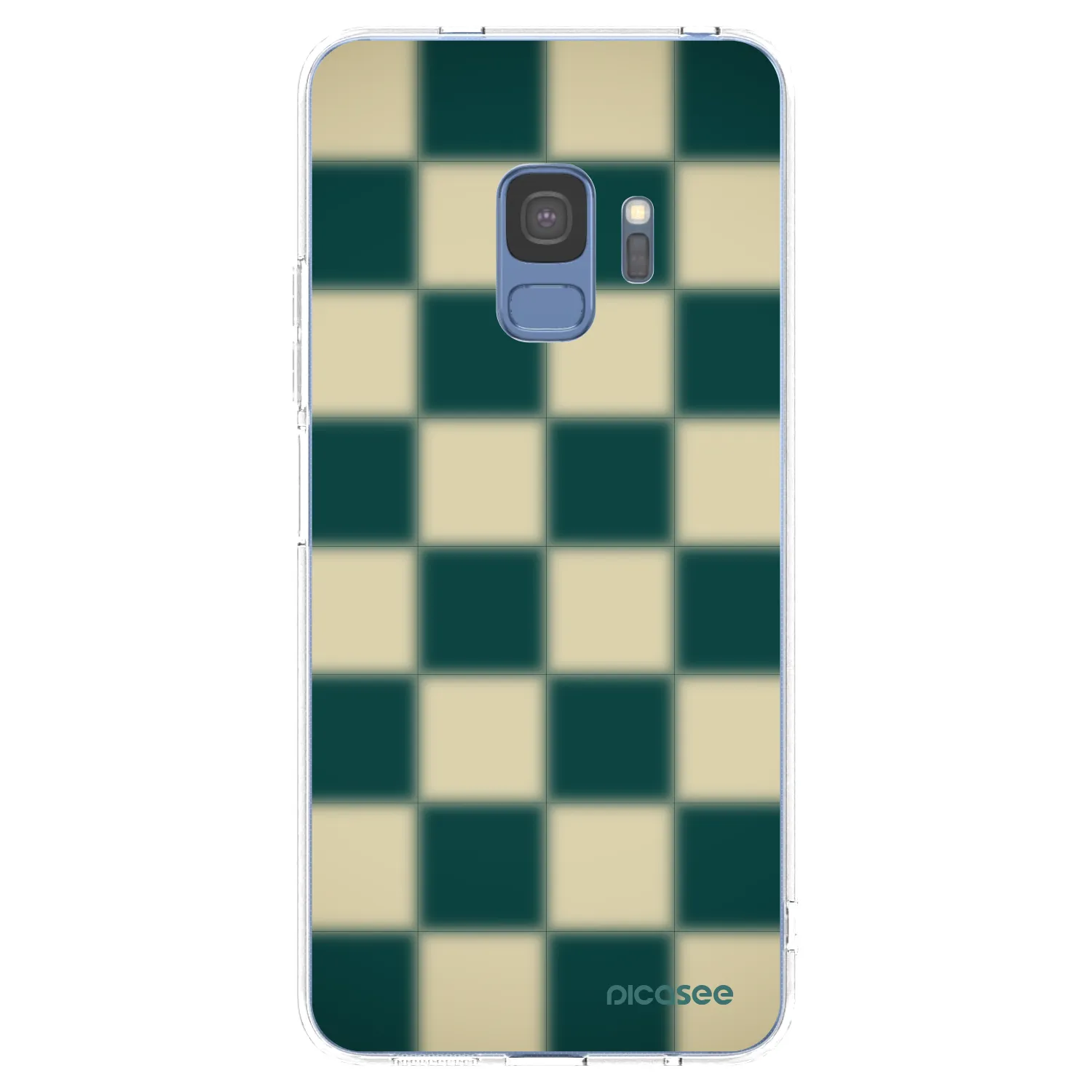 Picasee silikónový prehľadný obal pre Samsung Galaxy S9 G960F - Shadow Chess