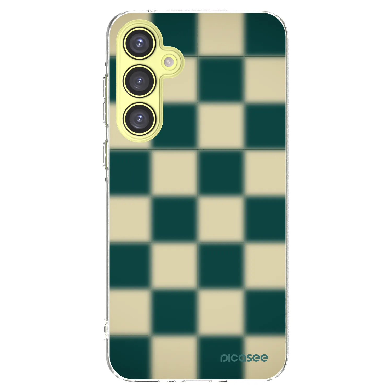 Picasee silikónový prehľadný obal pre Samsung Galaxy A35 5G A356B - Shadow Chess