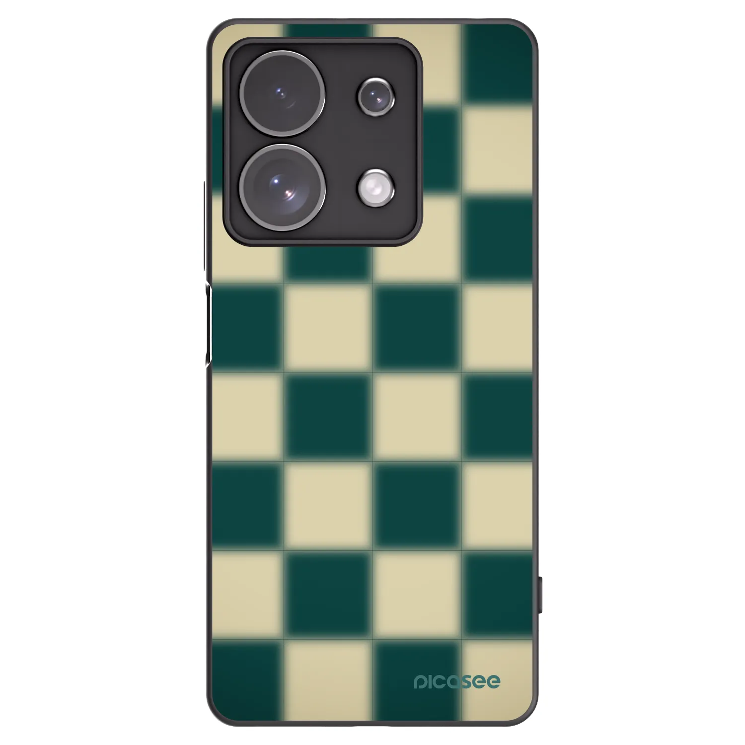 Silikónový čierny obal pre Xiaomi Redmi Note 13 Pro 4G - Shadow Chess