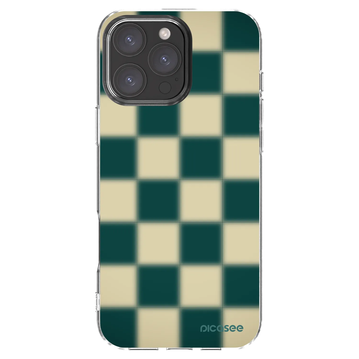 Picasee silikónový prehľadný obal pre Apple iPhone 16 Pro Max - Shadow Chess