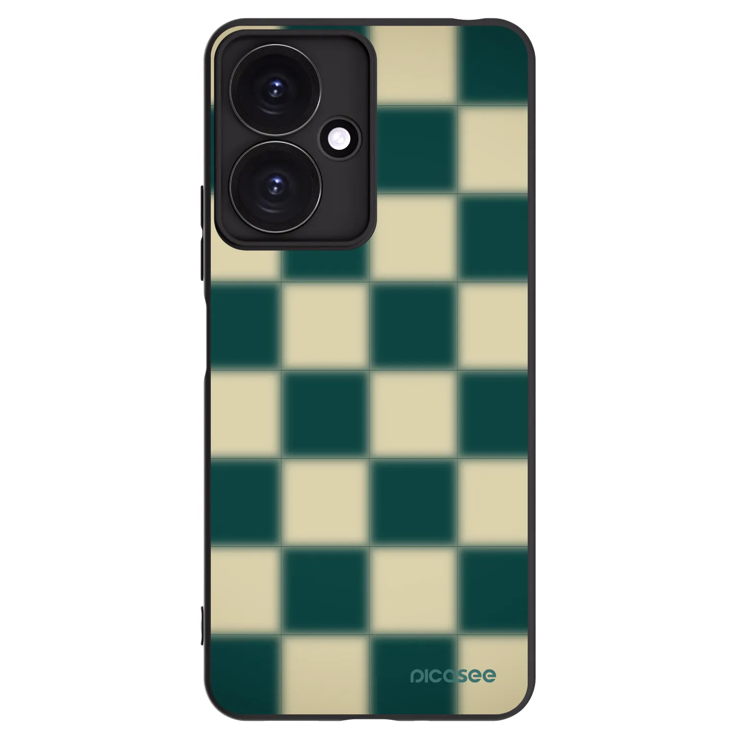 Picasee silikónový čierny obal pre Xiaomi Redmi 13C 5G - Shadow Chess