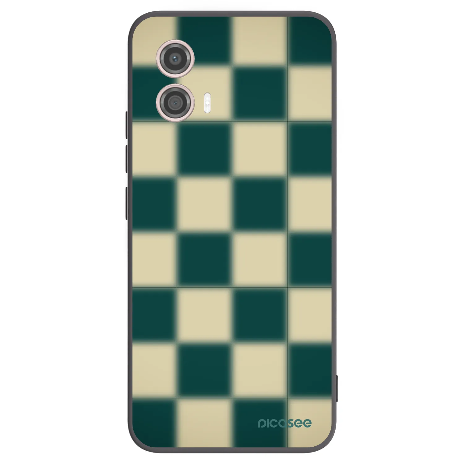Picasee silikónový čierny obal pre Motorola Moto G53 5G - Shadow Chess