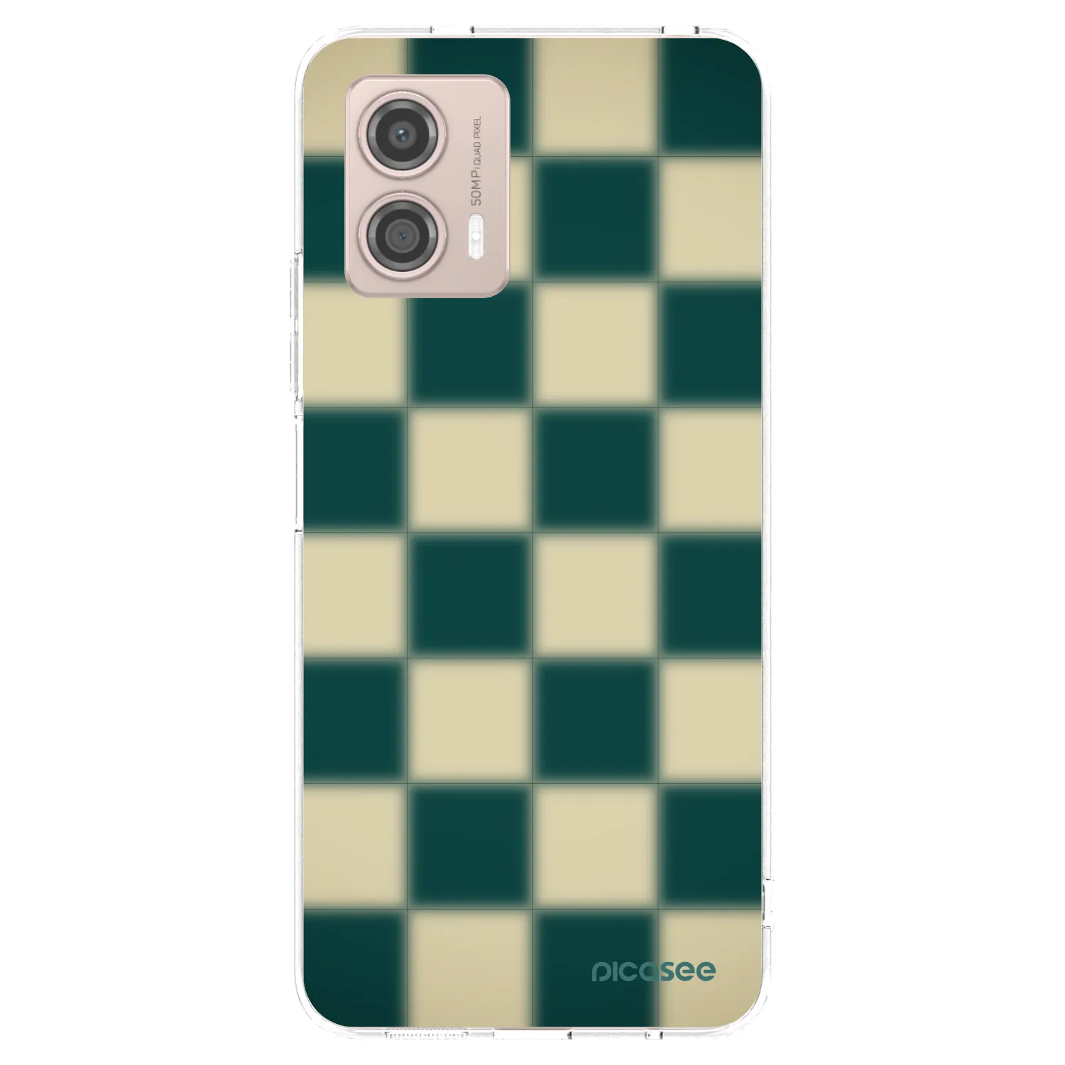 Picasee silikónový prehľadný obal pre Motorola Moto G53 5G - Shadow Chess