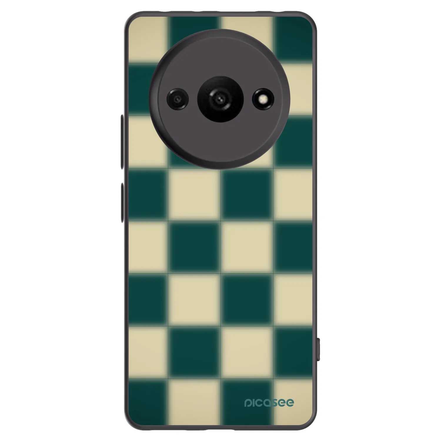 Picasee silikónový čierny obal pre Xiaomi Redmi A3 - Shadow Chess