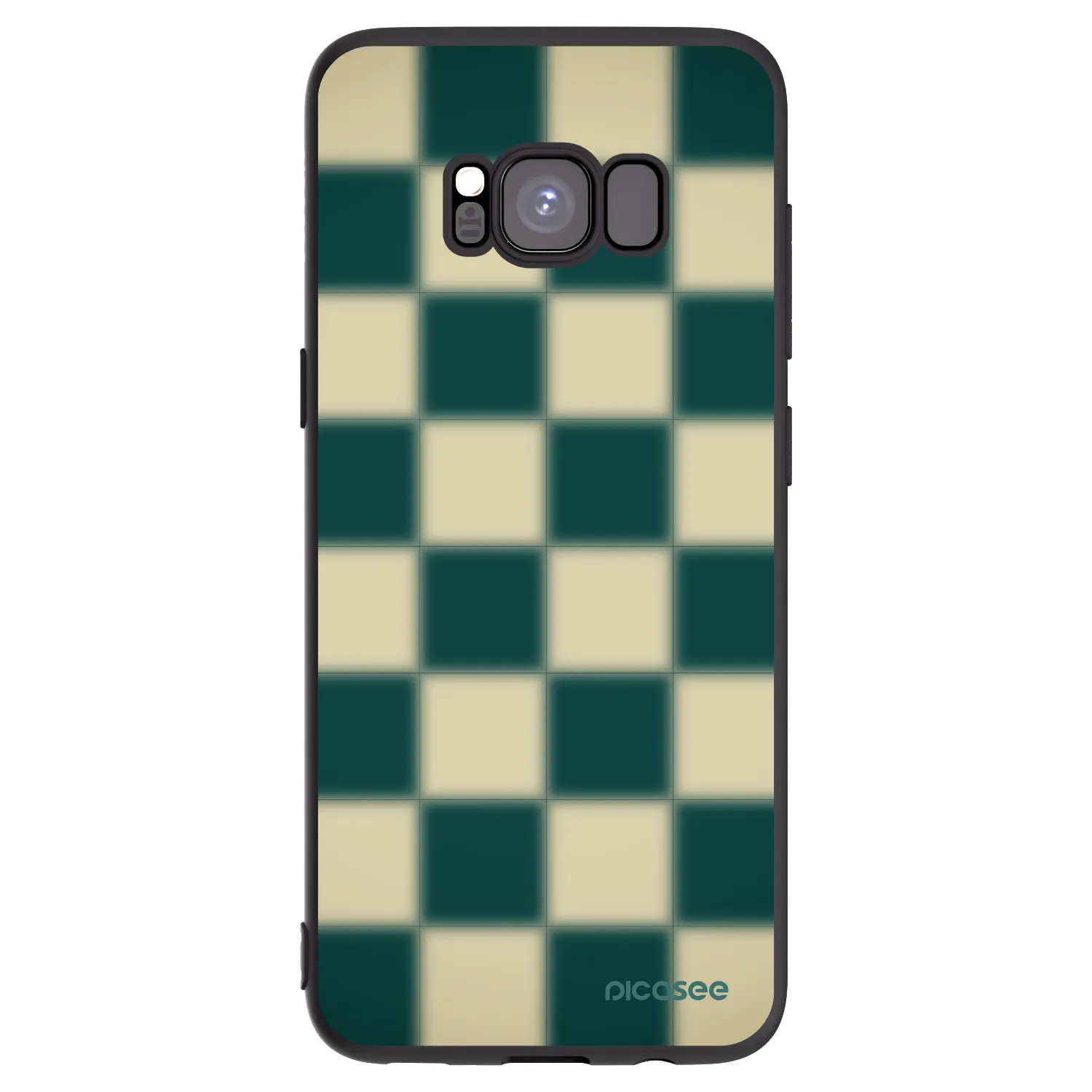 Picasee silikónový čierny obal pre Samsung Galaxy S8 G950F - Shadow Chess