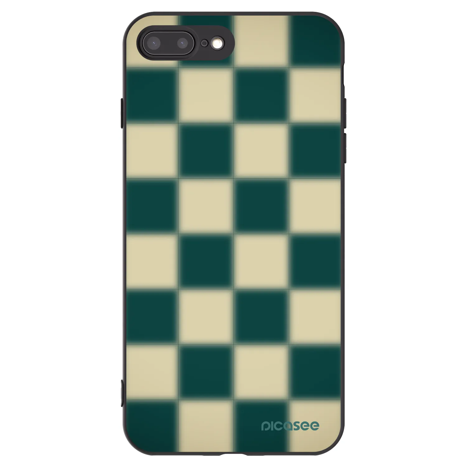Picasee silikónový čierny obal pre Apple iPhone 8 Plus - Shadow Chess