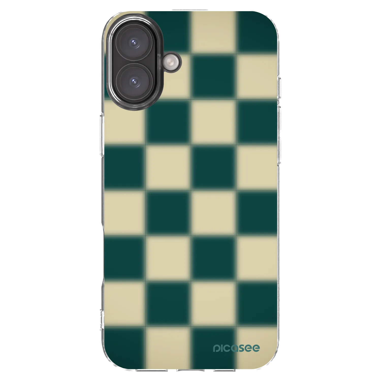 Picasee silikónový prehľadný obal pre Apple iPhone 16 Plus - Shadow Chess