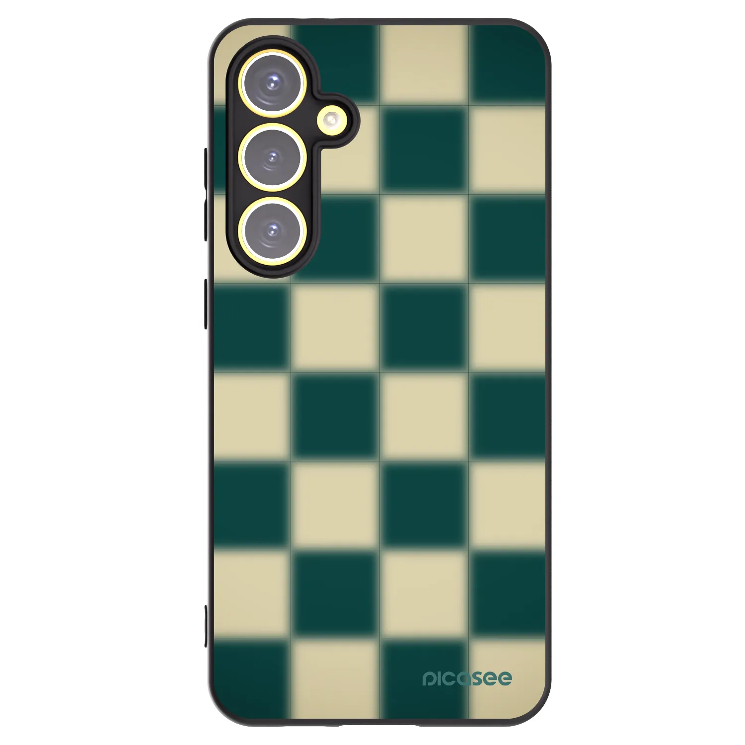 Picasee silikónový čierny obal pre Samsung Galaxy S24 FE S721B - Shadow Chess