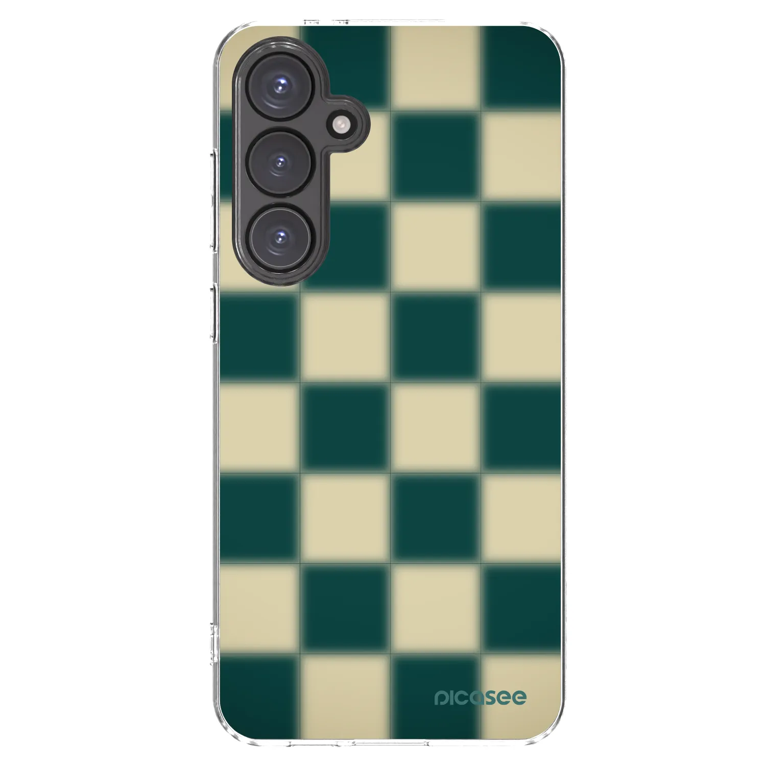 Picasee silikónový prehľadný obal pre Samsung Galaxy S24 FE S721B - Shadow Chess