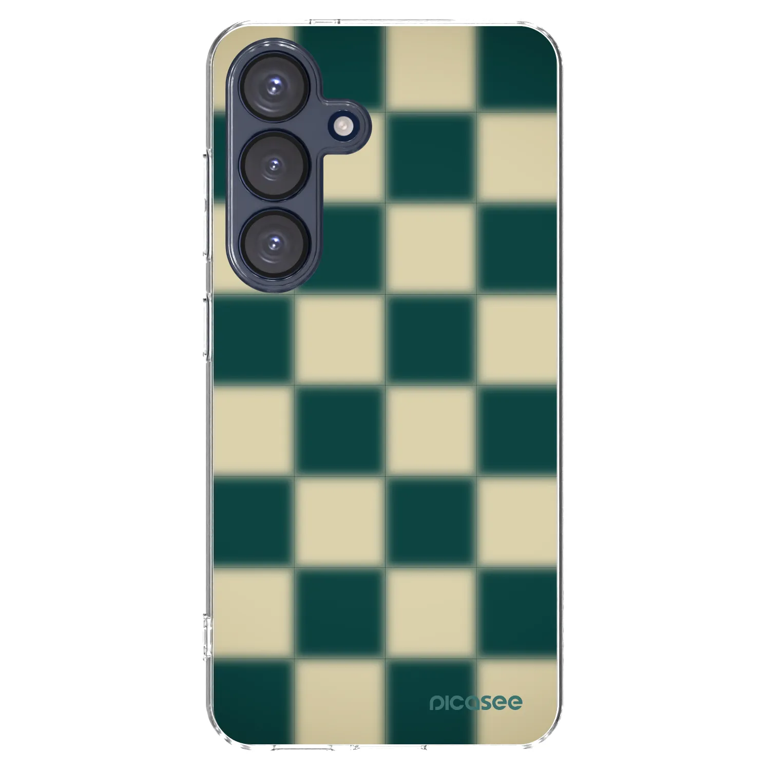 Picasee silikónový prehľadný obal pre Samsung Galaxy S25 5G - Shadow Chess