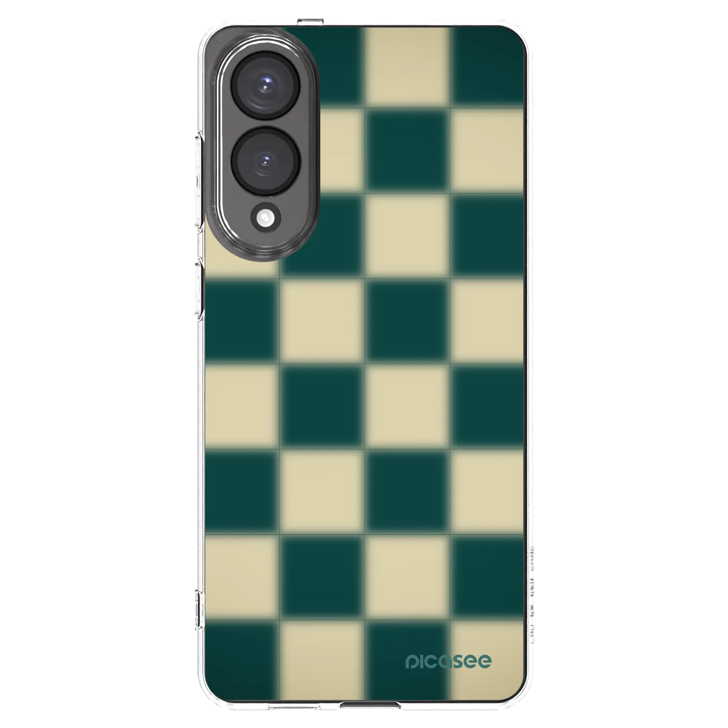 Picasee silikónový prehľadný obal pre Samsung Galaxy S25 Edge 5G - Shadow Chess