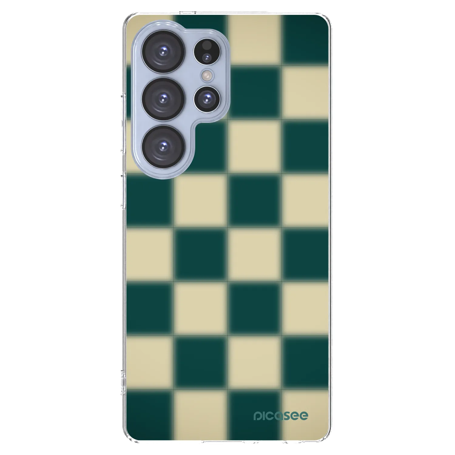 Picasee silikónový prehľadný obal pre Samsung Galaxy S25 Ultra 5G - Shadow Chess