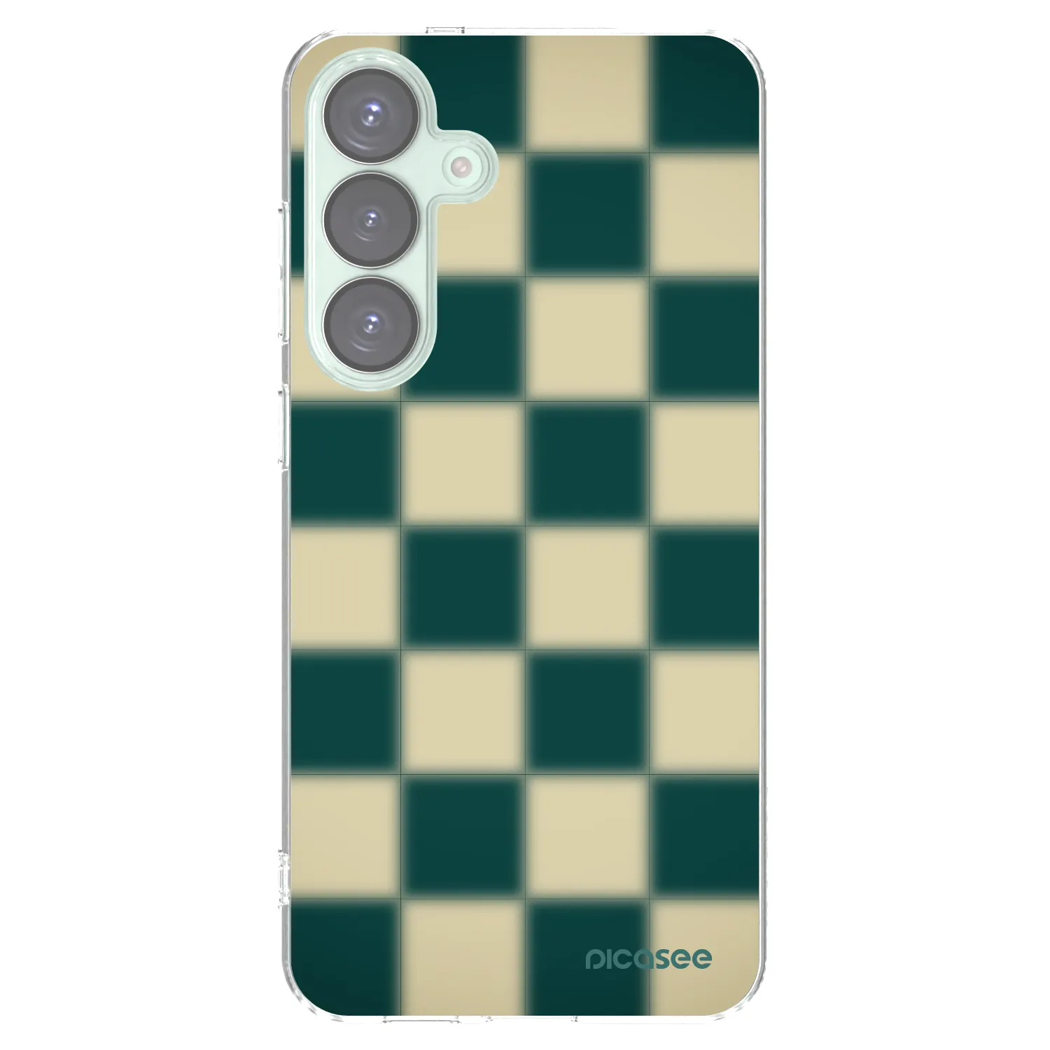 Picasee silikónový prehľadný obal pre Samsung Galaxy S25+ 5G - Shadow Chess