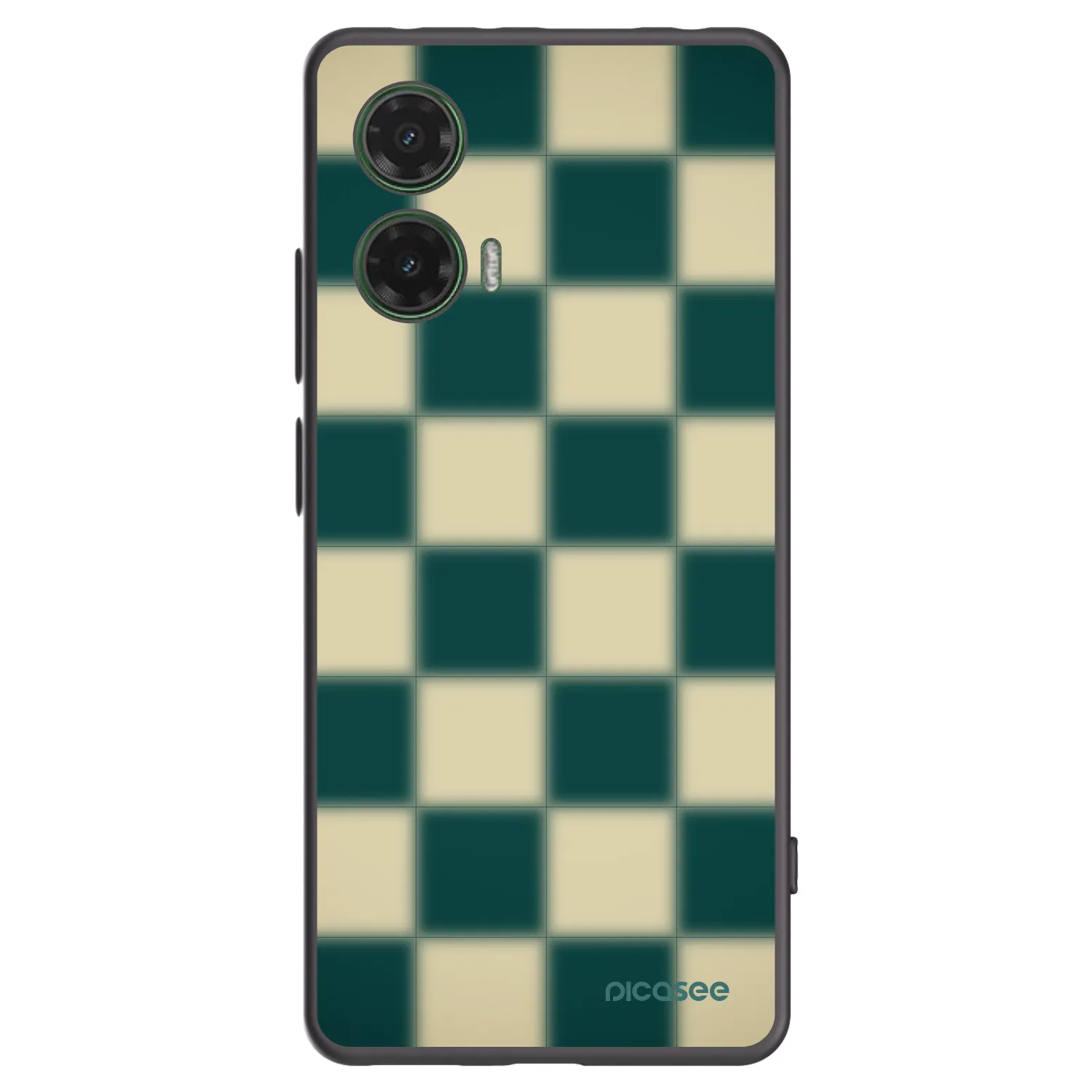 Picasee silikónový čierny obal pre Motorola Moto G35 5G - Shadow Chess