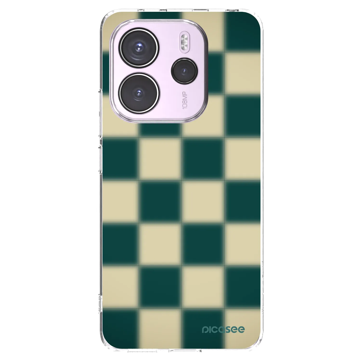 Silikónový prehľadný obal pre Xiaomi Redmi Note 14 4G - Shadow Chess