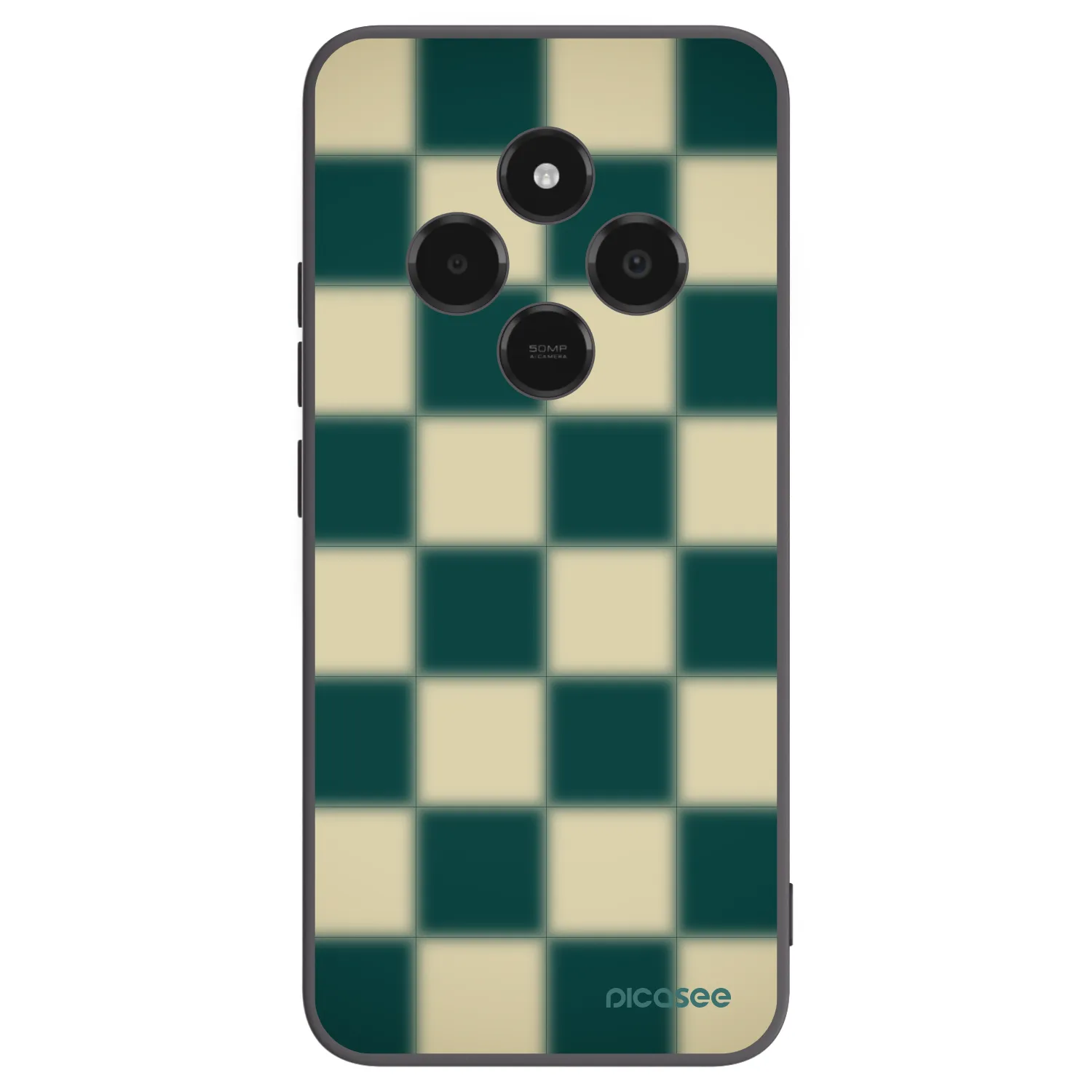 Picasee silikónový čierny obal pre Xiaomi Poco C75 - Shadow Chess