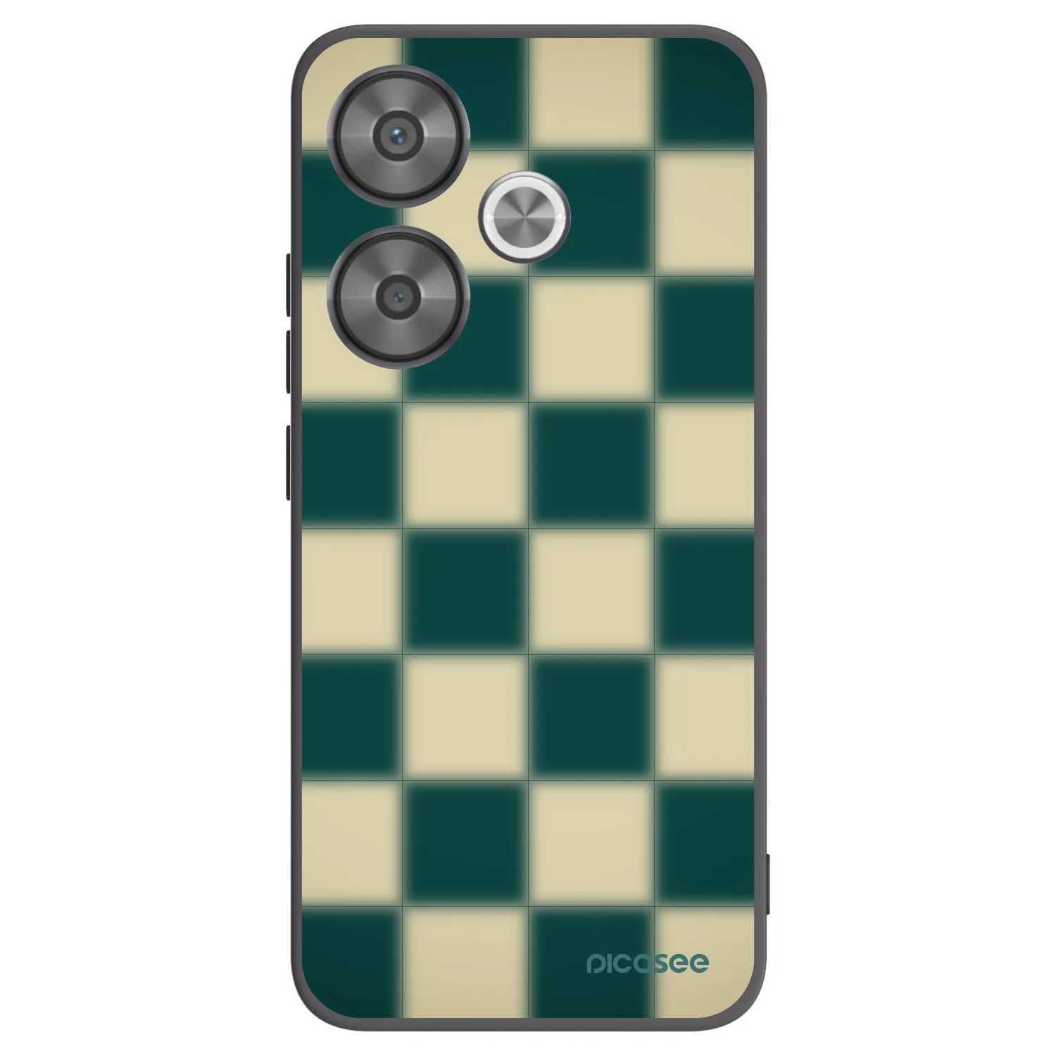 Silikónový čierny obal pre Xiaomi Poco F6 - Shadow Chess
