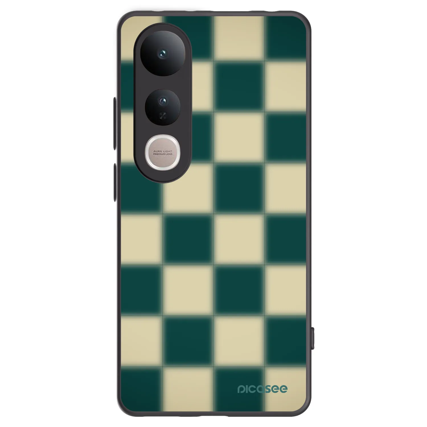 Picasee silikónový čierny obal pre Vivo V50 Lite 5G - Shadow Chess