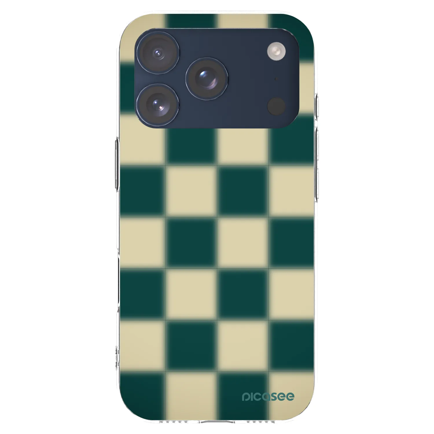 Picasee silikónový prehľadný obal pre Apple iPhone 17 Pro - Shadow Chess