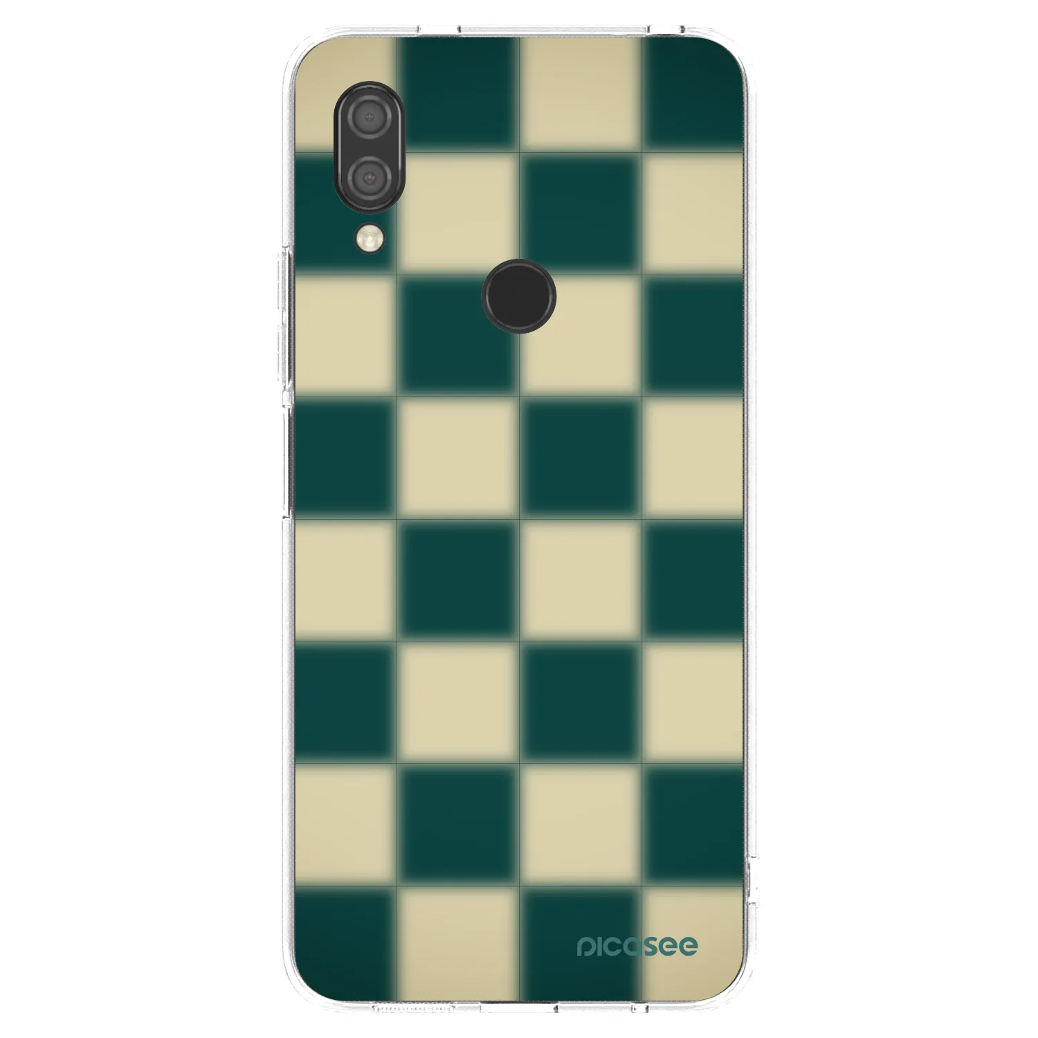 Picasee silikónový prehľadný obal pre Xiaomi Redmi 7 - Shadow Chess