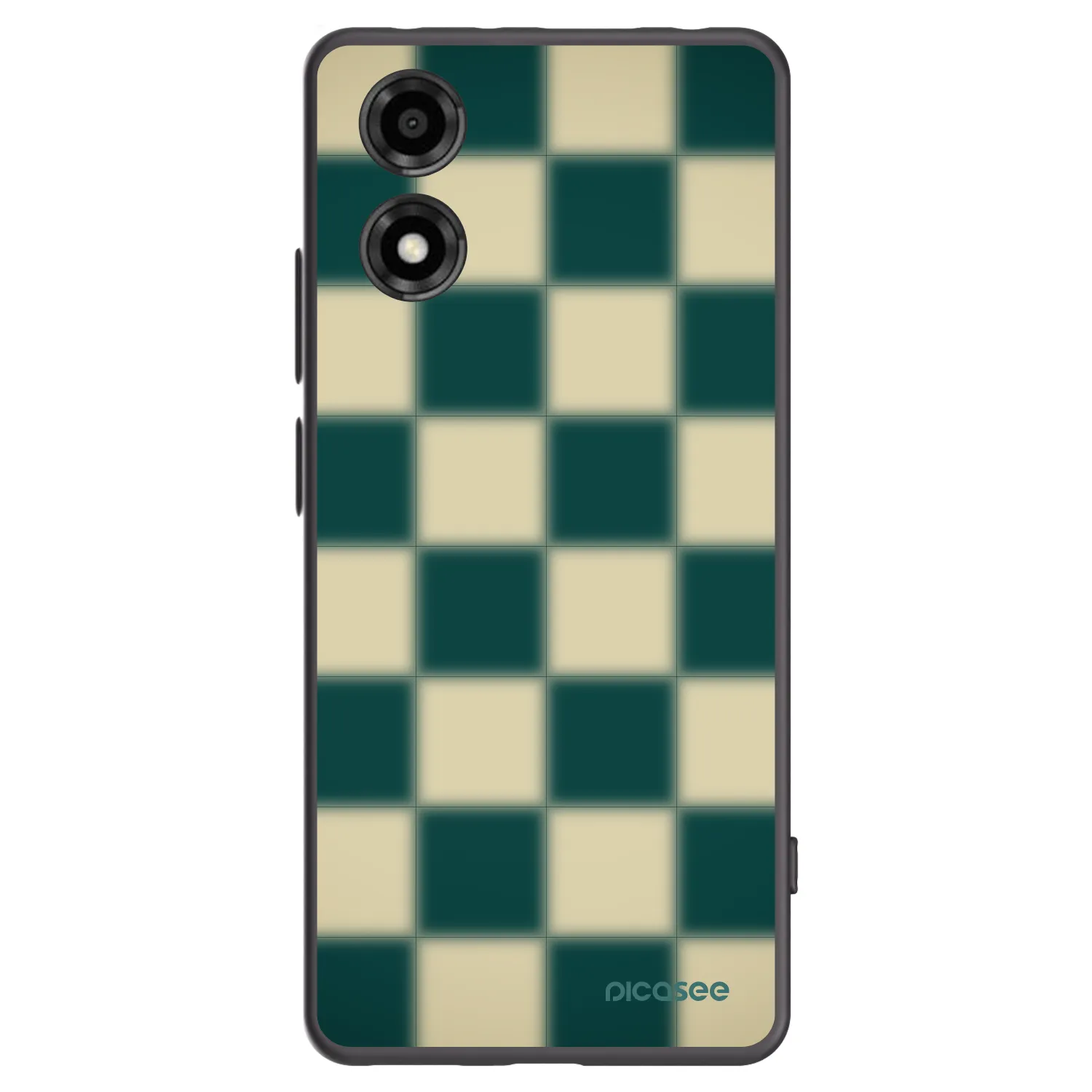 Picasee silikónový čierny obal pre Motorola Moto E14 - Shadow Chess