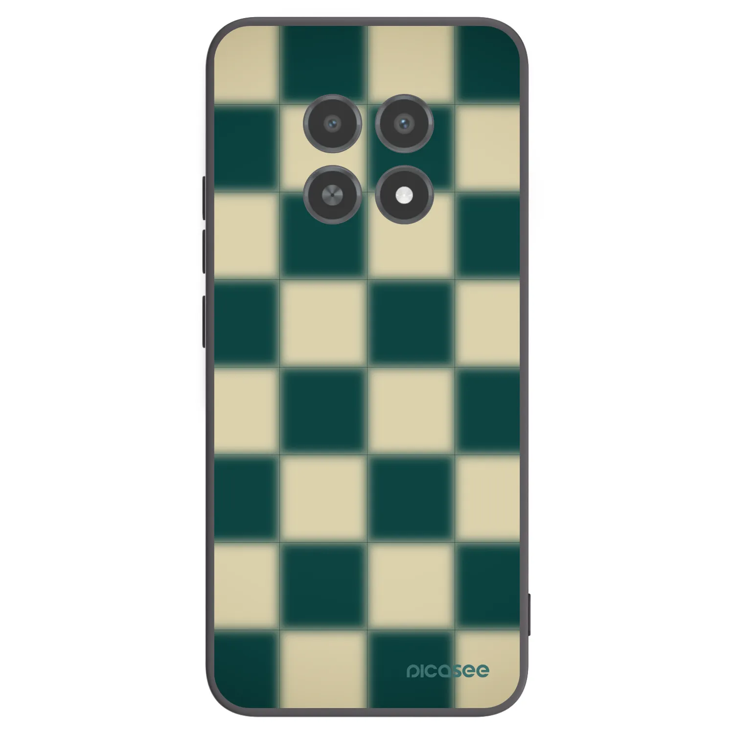 Picasee silikónový čierny obal pre Realme 12X - Shadow Chess