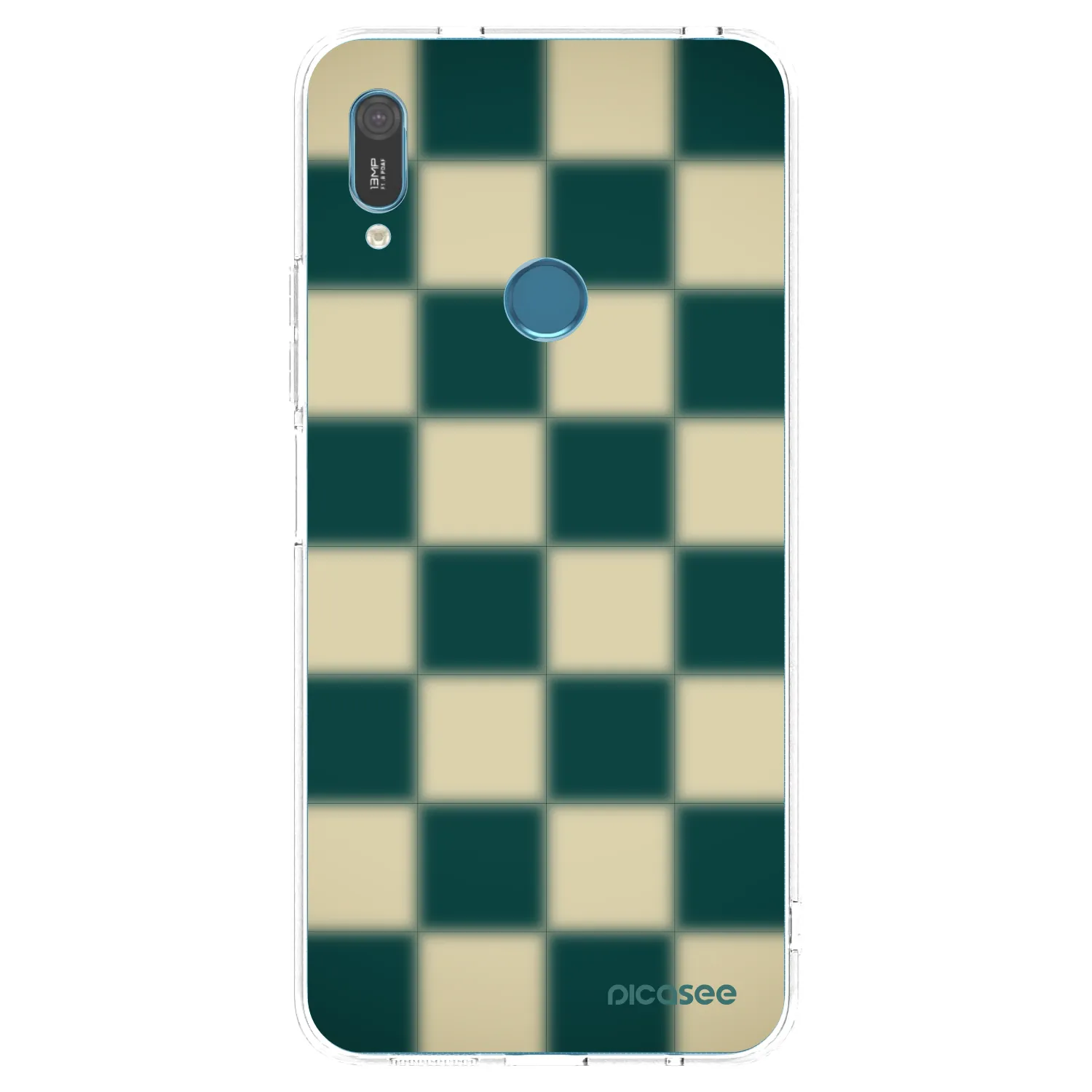 Picasee silikónový prehľadný obal pre Huawei Y6 2019 - Shadow Chess
