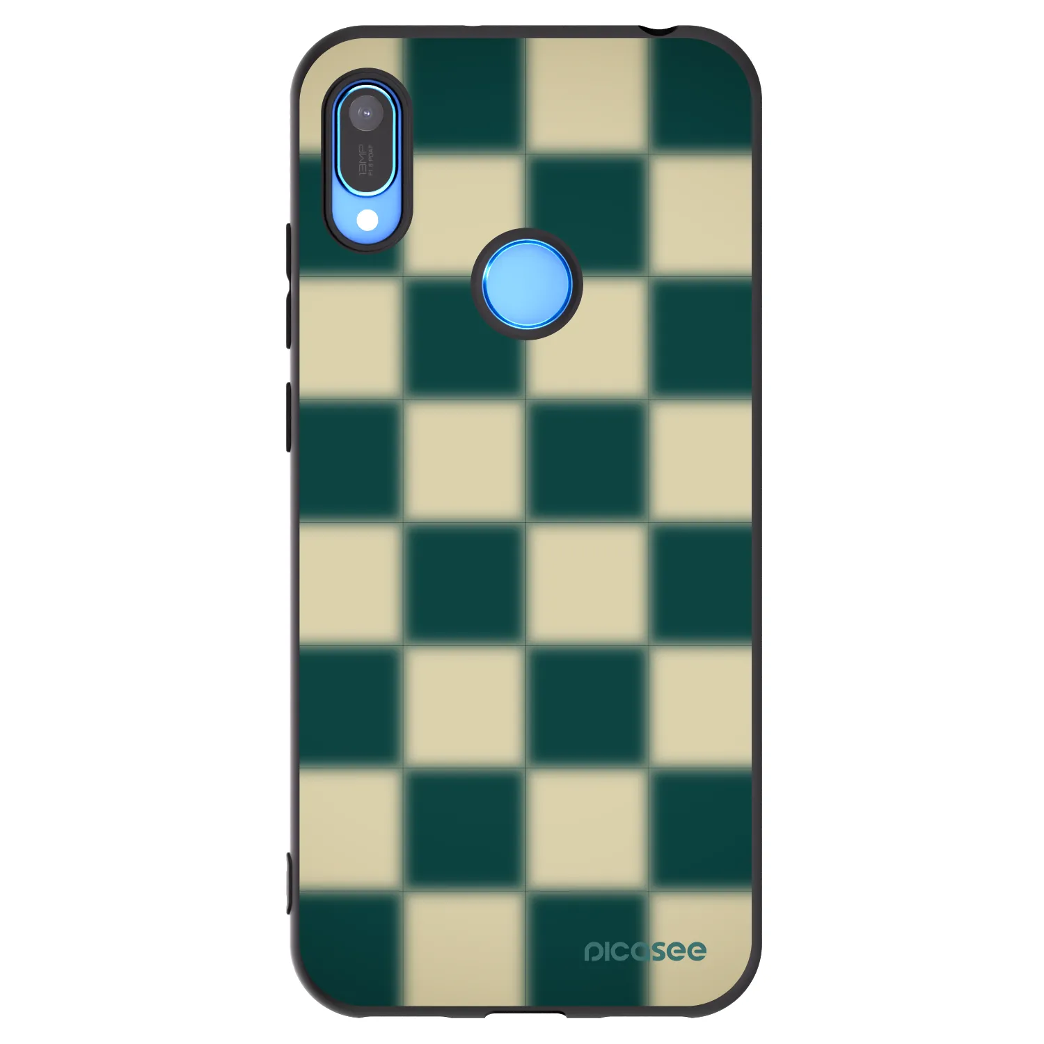 Picasee silikónový čierny obal pre Huawei Y6 2019 - Shadow Chess