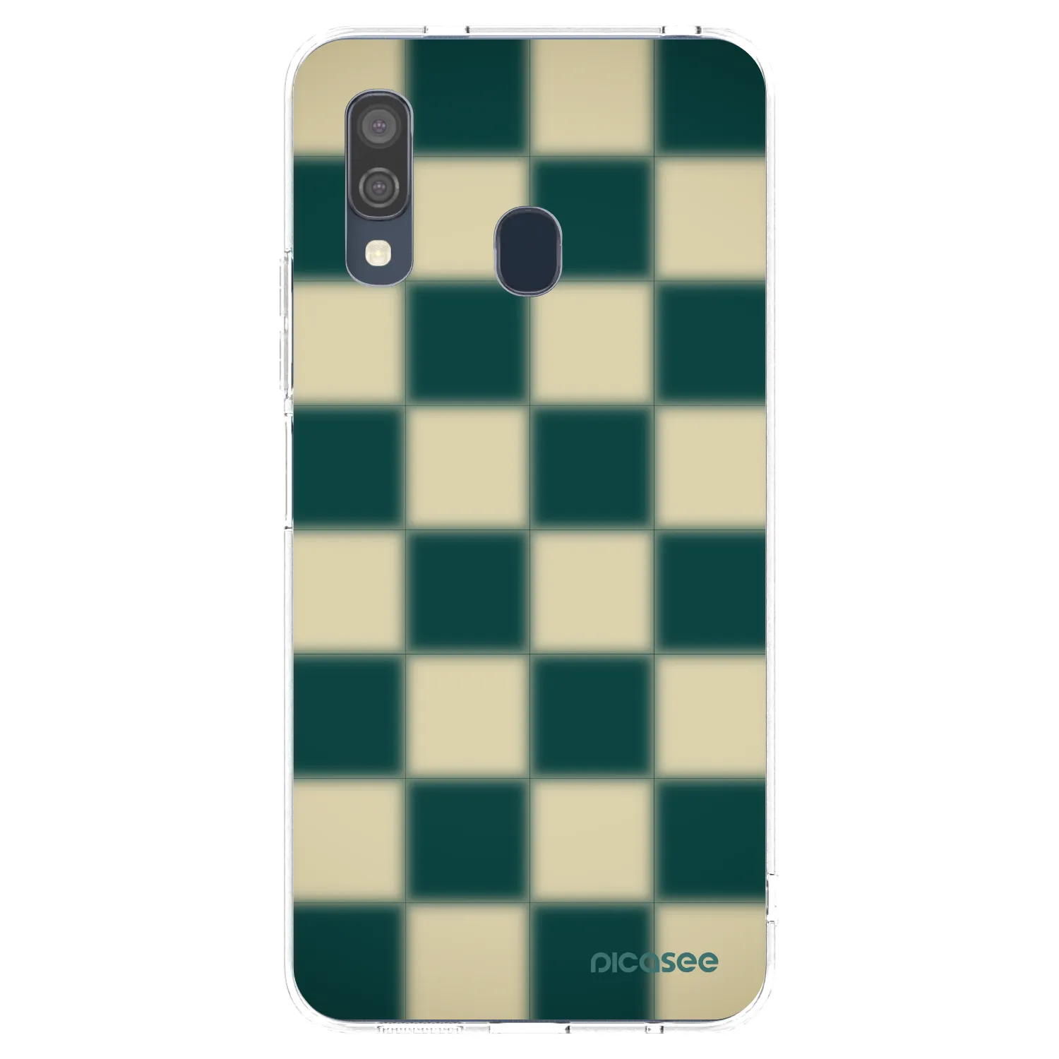 Picasee silikónový prehľadný obal pre Samsung Galaxy A40 A405F - Shadow Chess